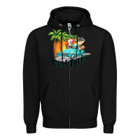 Black road trippin Zipper Hoodie - BarkalooDesign