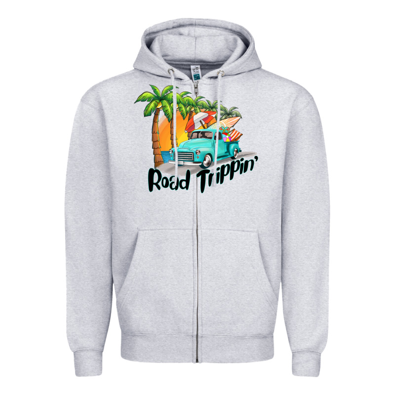 Road Trippin Zipper Hoodie by BarkalooDesign | Teevron