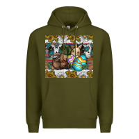 Army Green easter Premium Hoodie - CowhideDigitalArt