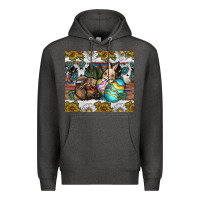 Charcoal Heather easter Premium Hoodie - CowhideDigitalArt
