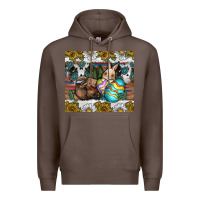 Coffee easter Premium Hoodie - CowhideDigitalArt