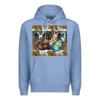 Colony Blue easter Premium Hoodie - CowhideDigitalArt