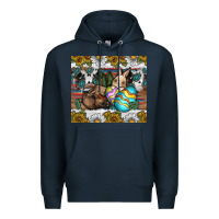 Navy easter Premium Hoodie - CowhideDigitalArt