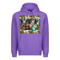 Purple easter Premium Hoodie - CowhideDigitalArt