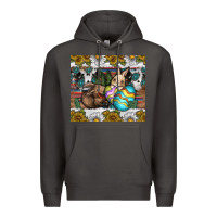 Smoke easter Premium Hoodie - CowhideDigitalArt