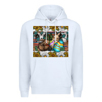 White easter Premium Hoodie - CowhideDigitalArt