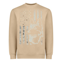 Mushroom Patriotic German Shepherd AMERICAN FLAG Dog Lover Gift Heavyweight Sweatshirt - maiPhamDesign