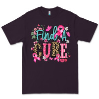 Plum Find a cure Cancer Awareness Premium Tee - HowdyJamesFarm