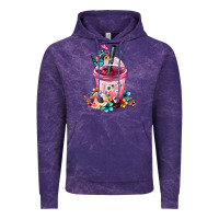 Cloud Purple Mexican Day Of The Dead Skulls Coffee Cup Vintage Hoodie - FaDigitalArtStudio