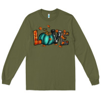 Army Green fall love Long Sleeve Tee - RanaPortraitStore