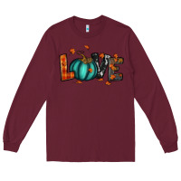 Burgundy fall love Long Sleeve Tee - RanaPortraitStore