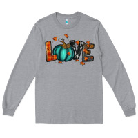 Heather Grey fall love Long Sleeve Tee - RanaPortraitStore