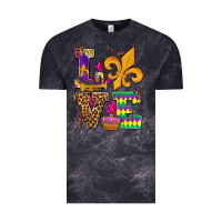 Cloud Black mardi gras love olivia Vintage Tee - OliviaCreatesArt