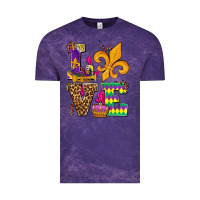 Cloud Purple mardi gras love olivia Vintage Tee - OliviaCreatesArt