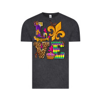 Vintage Black mardi gras love olivia Vintage Tee - OliviaCreatesArt