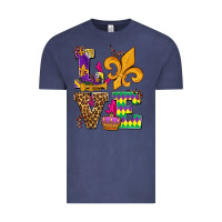 Vintage Denim mardi gras love olivia Vintage Tee - OliviaCreatesArt
