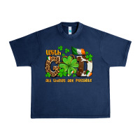 Navy with god all things are possible Urban Heavy Tee - OliviaCreatesArt