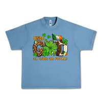 Pebble Blue with god all things are possible Urban Heavy Tee - OliviaCreatesArt