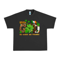 Pigment Black with god all things are possible Urban Heavy Tee - OliviaCreatesArt