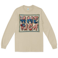 Mushroom America Long Sleeve Tee - FaDigitalArtStudio
