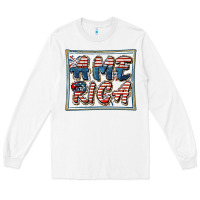 White America Long Sleeve Tee - FaDigitalArtStudio