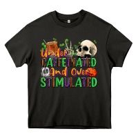 Asphalt Under Caffeinated and Over Stimulated Heavy Core Tee - texasbilliewilder