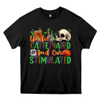 Black Under Caffeinated and Over Stimulated Heavy Core Tee - texasbilliewilder