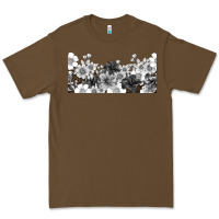 Cacao black and white floral Premium Tee - TumblerDesignByShophia