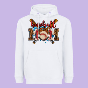 Baseball Mom Heavyweight Hoodie Designed By Adodesignshop