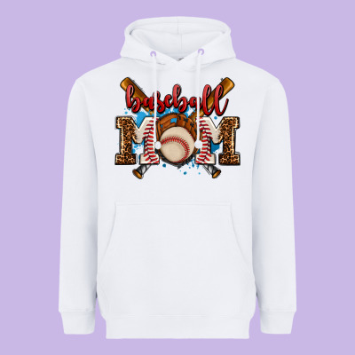 Baseball Mom Heavyweight Hoodie Designed By Adodesignshop