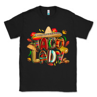 Black cinco de mayo taco lady Classic Tee - CowGirlArtShop