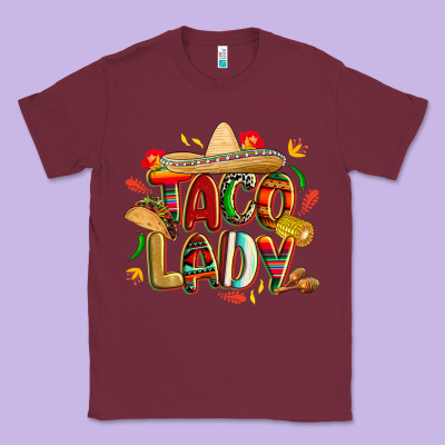 Cinco De Mayo Taco Lady Classic Tee Designed By Cowgirlartshop
