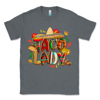 Charcoal Heather cinco de mayo taco lady Classic Tee - CowGirlArtShop