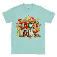 Seafoam cinco de mayo taco lady Classic Tee - CowGirlArtShop