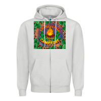 Dove Grey life is better around the campfire Zipper Hoodie - BarkalooDesign