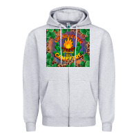 Heather Grey life is better around the campfire Zipper Hoodie - BarkalooDesign