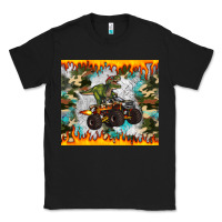 Black monster truck dinosaur t rex tumbler Classic Tee - Artiststas