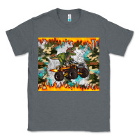 Charcoal Heather monster truck dinosaur t rex tumbler Classic Tee - Artiststas