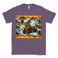 Lavender monster truck dinosaur t rex tumbler Classic Tee - Artiststas