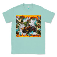 Seafoam monster truck dinosaur t rex tumbler Classic Tee - Artiststas