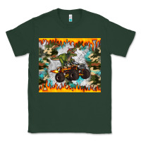 Sports Green monster truck dinosaur t rex tumbler Classic Tee - Artiststas
