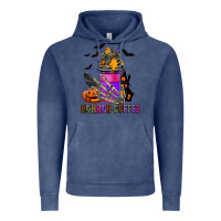 Vintage Denim Horror Coffee Vintage Hoodie - FaDigitalArtStudio