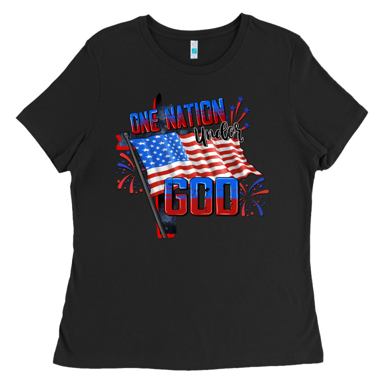 One Nation Under God Ladies Tee by CowGirlArtShop | Teevron