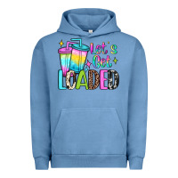 Pigment Pebble Blue let's get loaded Urban Hoodie - JahusDesignShop
