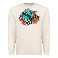 Sandshell race sunflower patches Premium Sweatshirt - AdoDesignShop