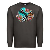 Smoke race sunflower patches Premium Sweatshirt - AdoDesignShop