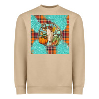 Mushroom fall bull skull Heavyweight Sweatshirt - BarkalooDesign