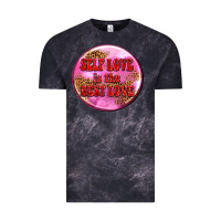 Cloud Black self love is the best love olivia Vintage Tee - OliviaCreatesArt