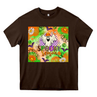 Chocolate Brown Spooky Season Heavy Core Tee - texasbilliewilder