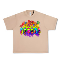 Burro Hello Summer Tie Dye Urban Heavy Tee - CowCowDesign